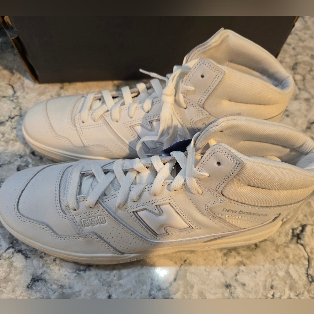 New Balance 650 White High-Tops